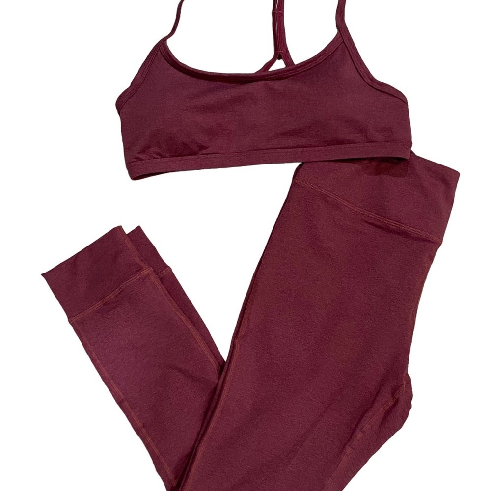 Calmé Dustyberry Leggings & Bra Set